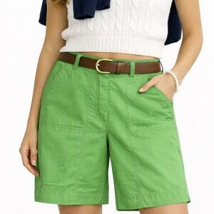 Vtg 90's Lauren RALPH LAUREN Shorts Size 10 Green Cotton High Rise Preppy Chino